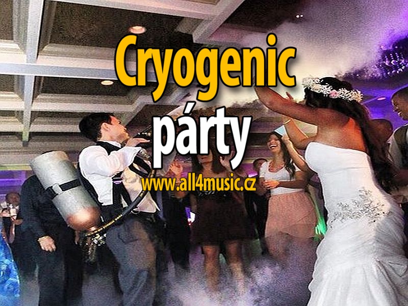 Cryogenic párty (CO2 Jets and guns) stage a klub- svatební zábava
